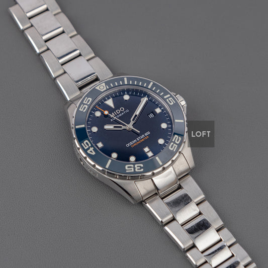 Mido Ocean Star 600 Chronometer Blue Dial 43.5mm