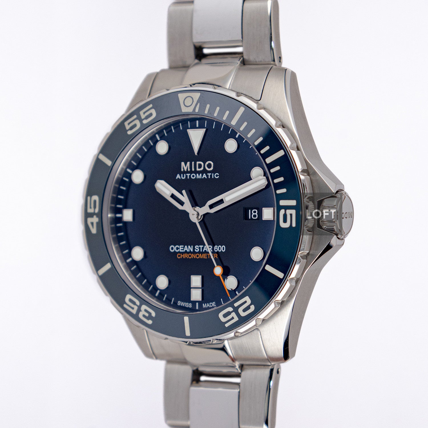Mido Ocean Star 600 Chronometer Blue Dial 43.5mm