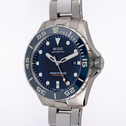 Mido Ocean Star 600 Chronometer Blue Dial 43.5mm
