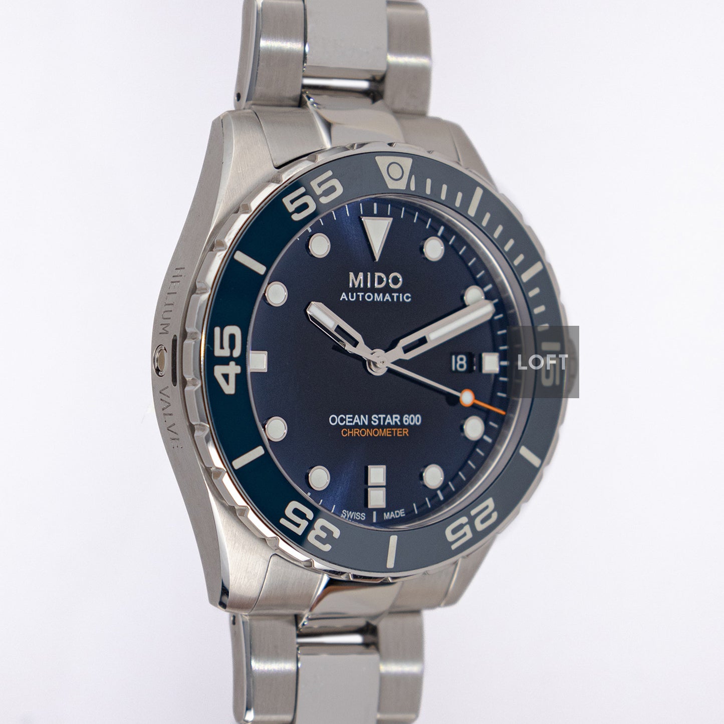 Mido Ocean Star 600 Chronometer Blue Dial 43.5mm