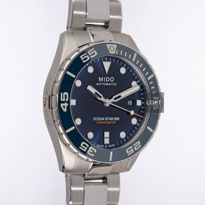 Mido Ocean Star 600 Chronometer Blue Dial 43.5mm
