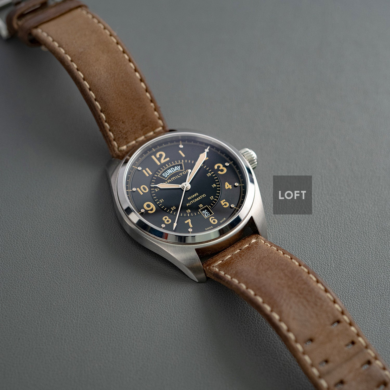 Hamilton Khaki Aviation Pilot Day Date Auto 42mm