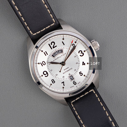 Hamilton Khaki Field Day Date Automatic Silver 42mm