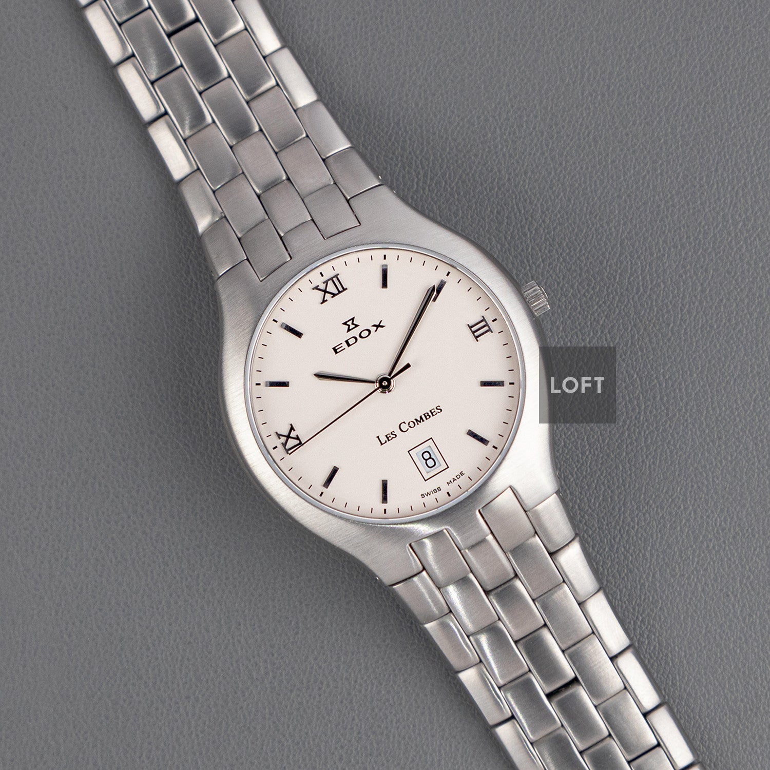 Edox Les Combes 61150 Quartz Silver Dial 34mm