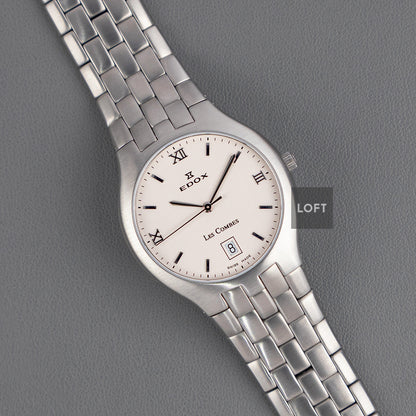 Edox Les Combes 61150 Quartz Silver Dial 34mm