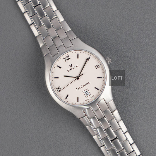 Edox Les Combes 61150 Quartz Silver Dial 34mm