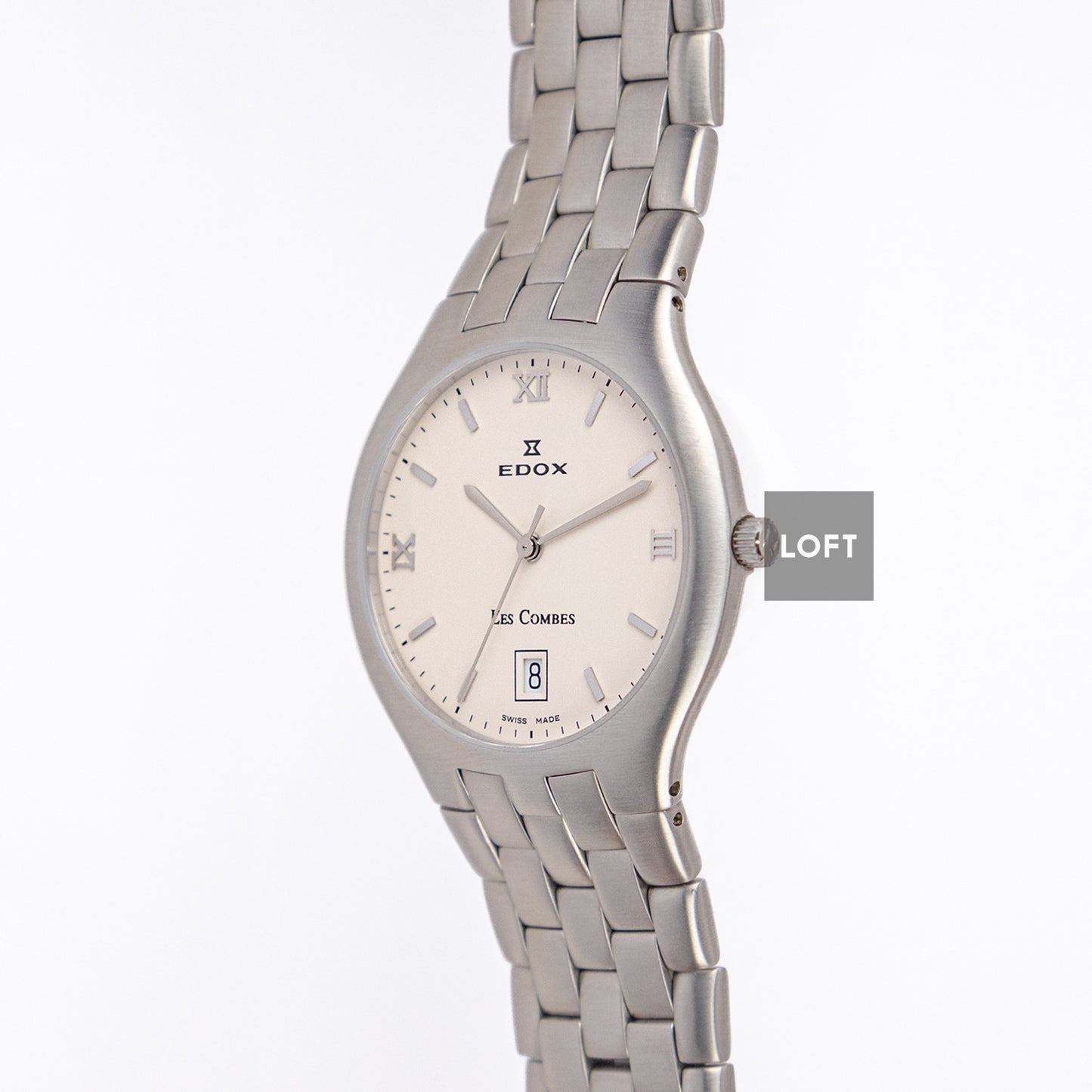 Edox Les Combes 61150 Quartz Silver Dial 34mm
