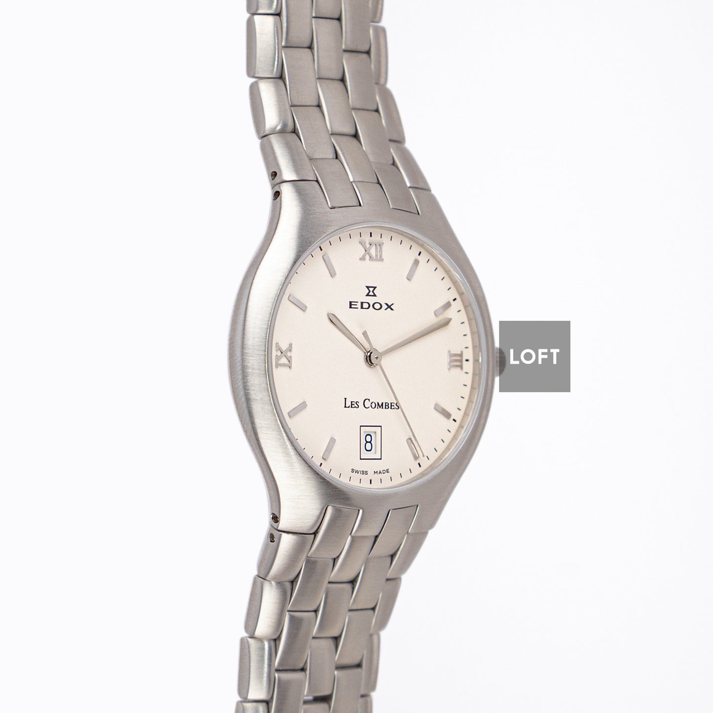 Edox Les Combes 61150 Quartz Silver Dial 34mm