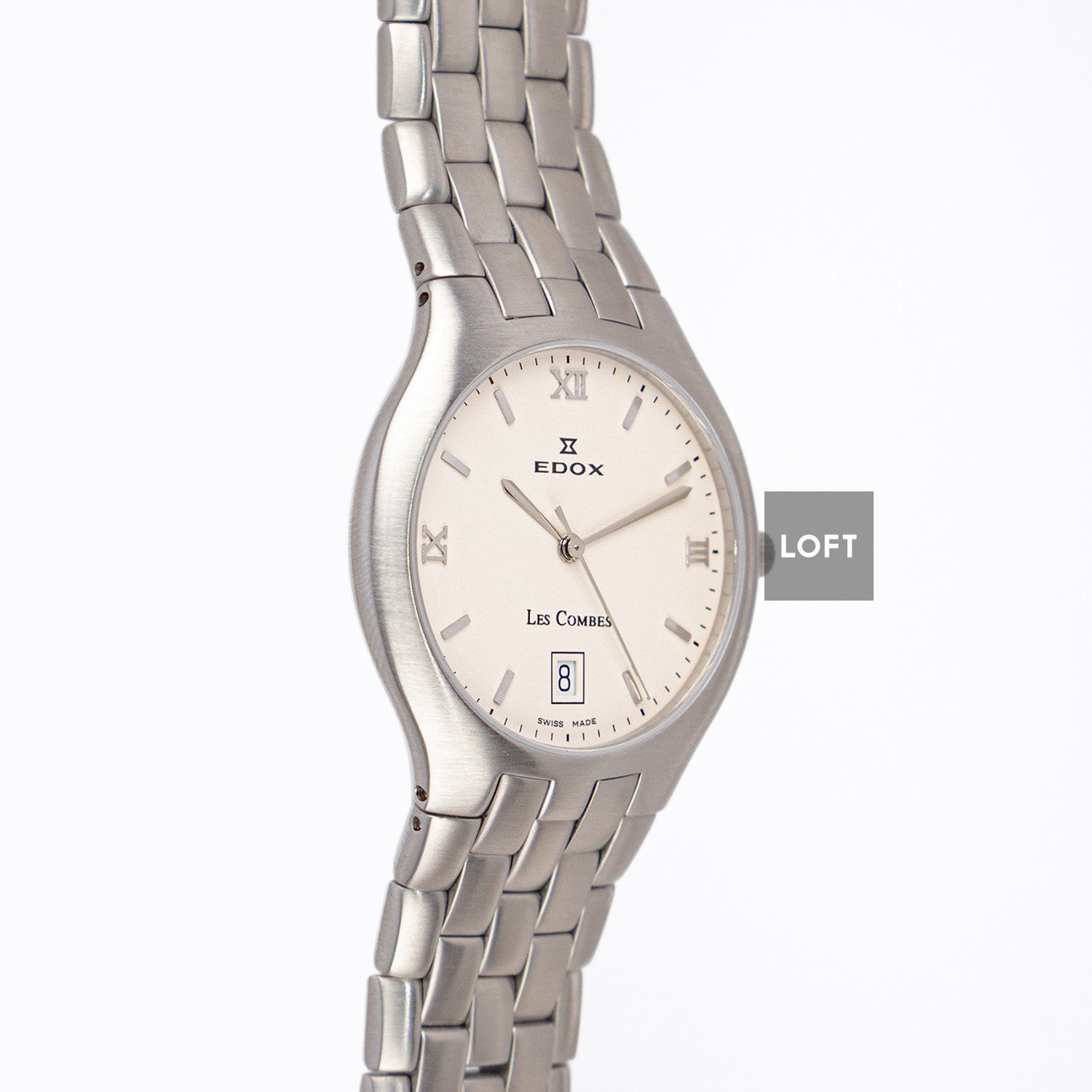 Edox Les Combes 61150 Quartz Silver Dial 34mm