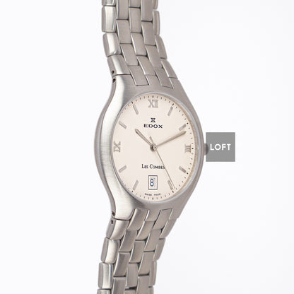 Edox Les Combes 61150 Quartz Silver Dial 34mm