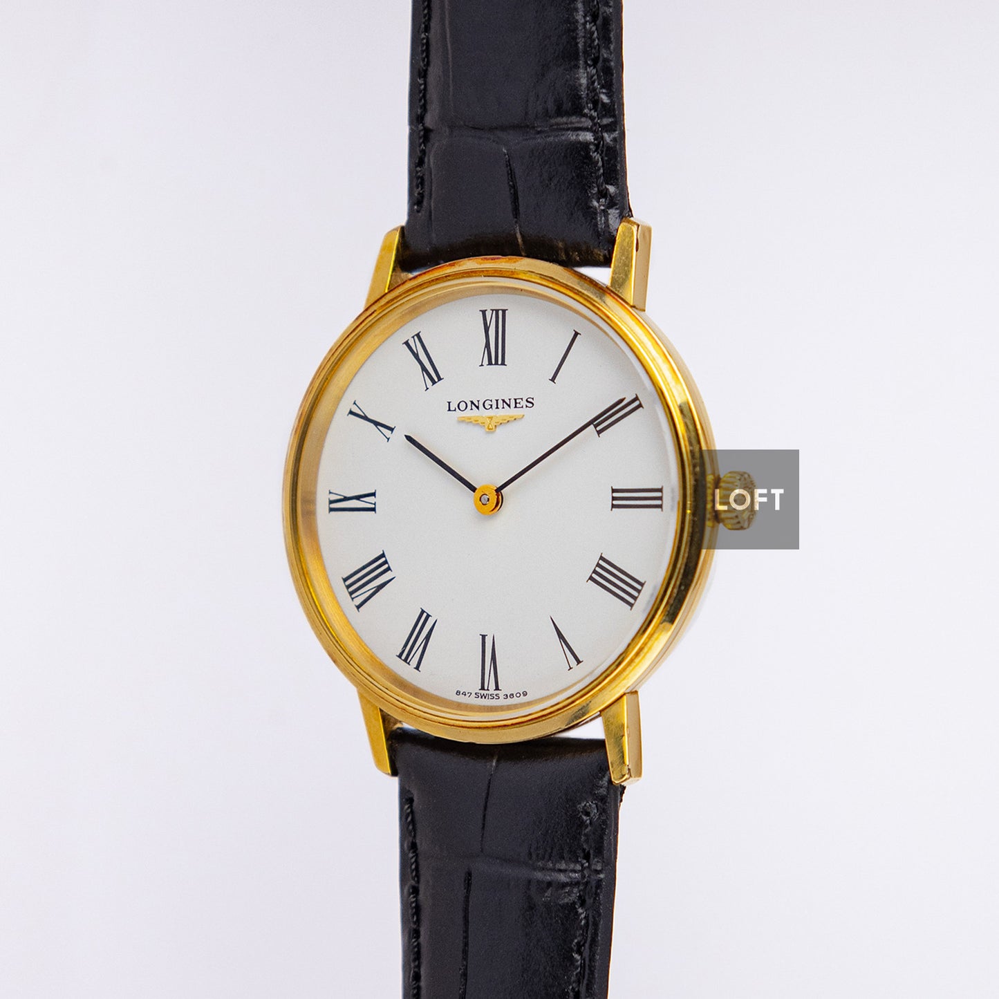 Longines 3609 Manual Wind White Dial Vintage 33mm