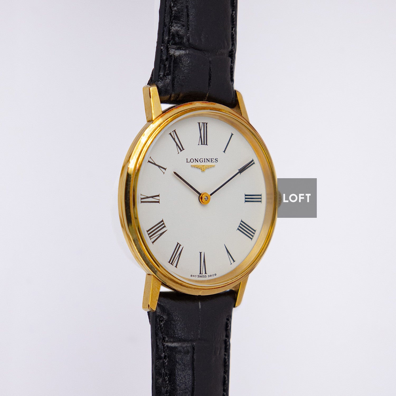 Longines 3609 Manual Wind White Dial Vintage 33mm