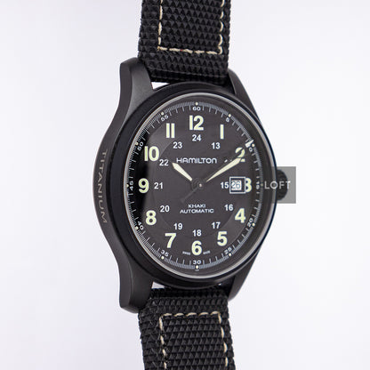 Hamilton Khaki Field Titanium Automatic Black 42mm
