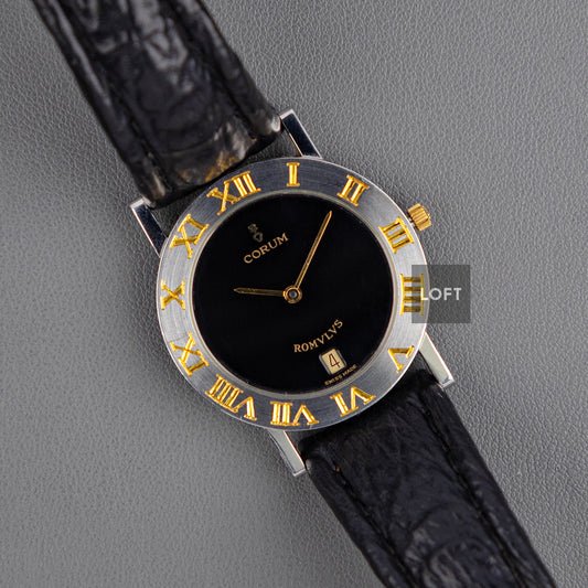 Corum Romvlvs 43.901.21 Quartz Black Dial 31.5mm