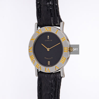 Corum Romvlvs 43.901.21 Quartz Black Dial 31.5mm