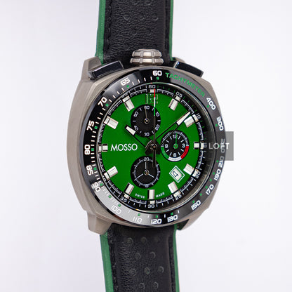 Mosso Italia Bull Head Quartz Chronograph Green 42mm