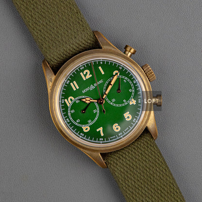 Montblanc 1858 Bronze Chronograph Green Dial 42mm