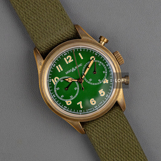 Montblanc 1858 Bronze Chronograph Green Dial 42mm
