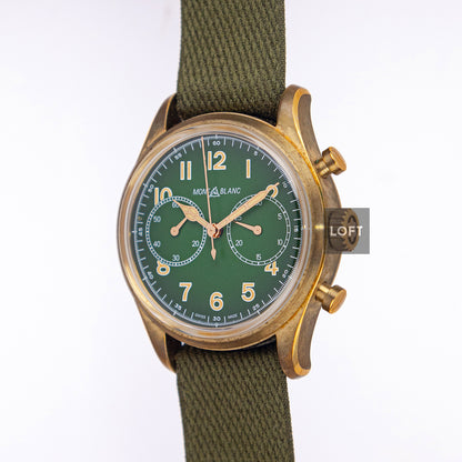 Montblanc 1858 Bronze Chronograph Green Dial 42mm