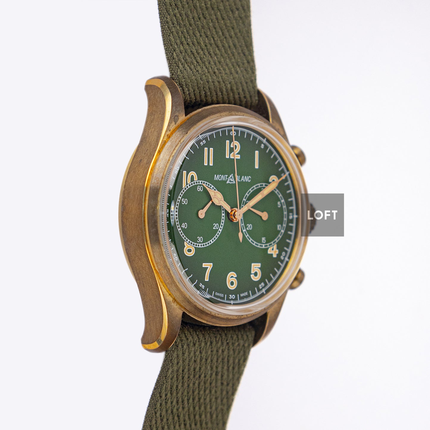 Montblanc 1858 Bronze Chronograph Green Dial 42mm
