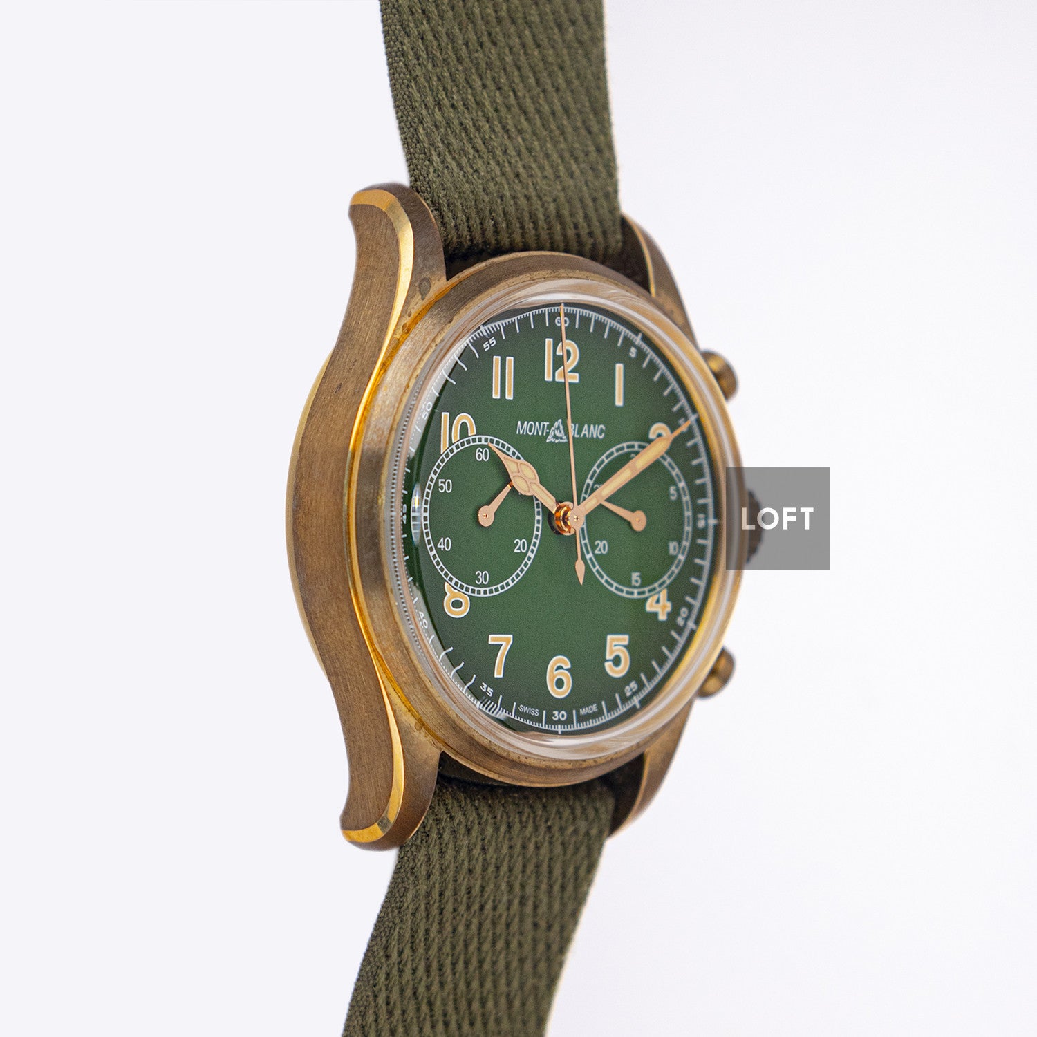 Montblanc 1858 Bronze Chronograph Green Dial 42mm