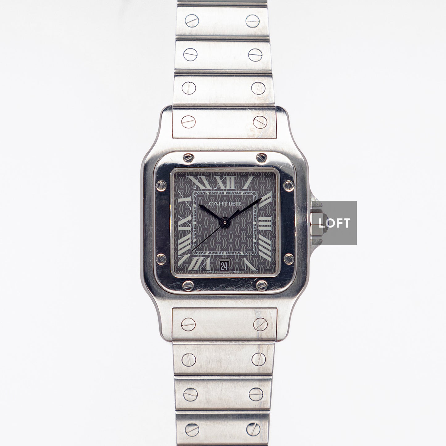 Cartier Santos Galbée Quartz Date Logo Dial 29mm