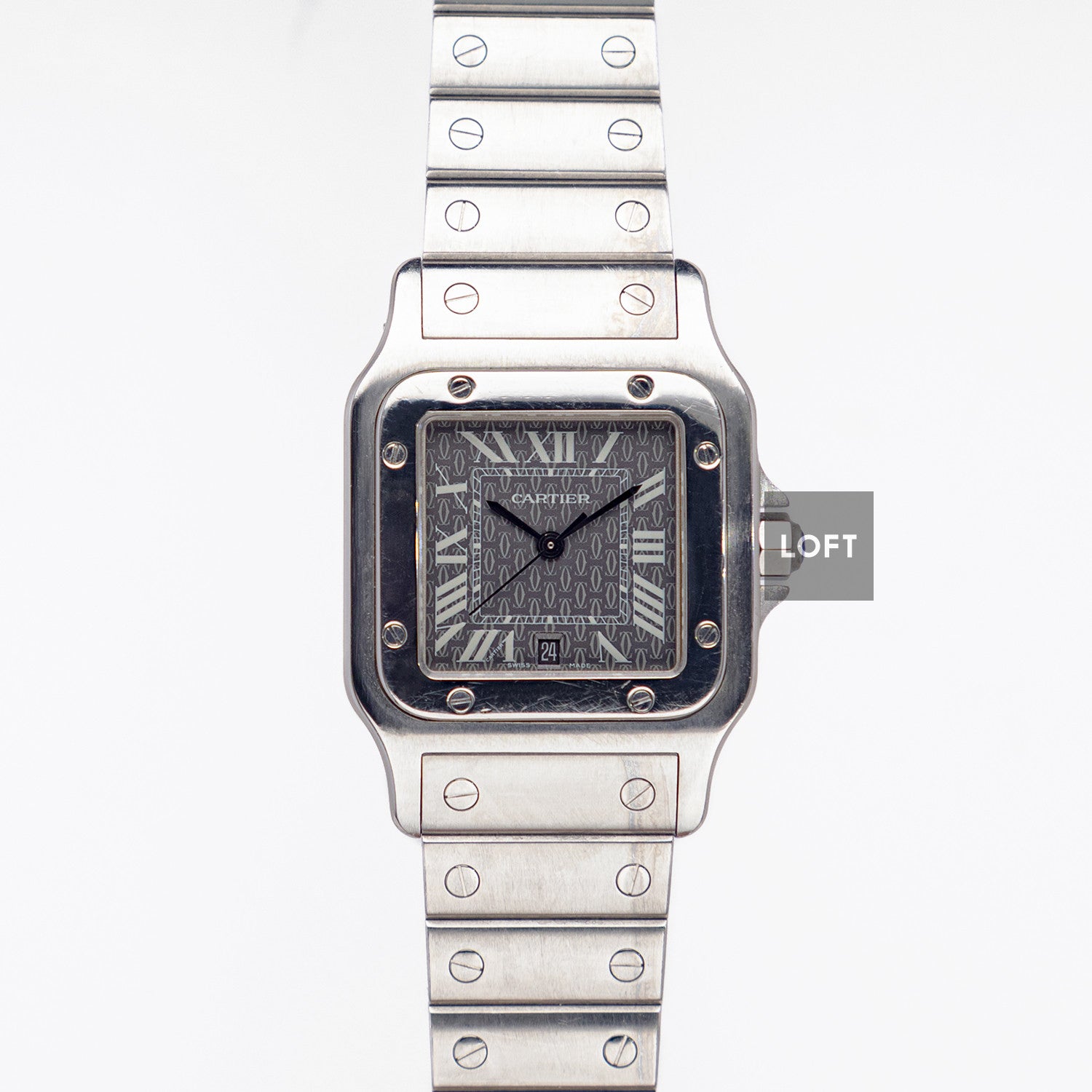 Cartier Santos Galbée Quartz Date Logo Dial 29mm