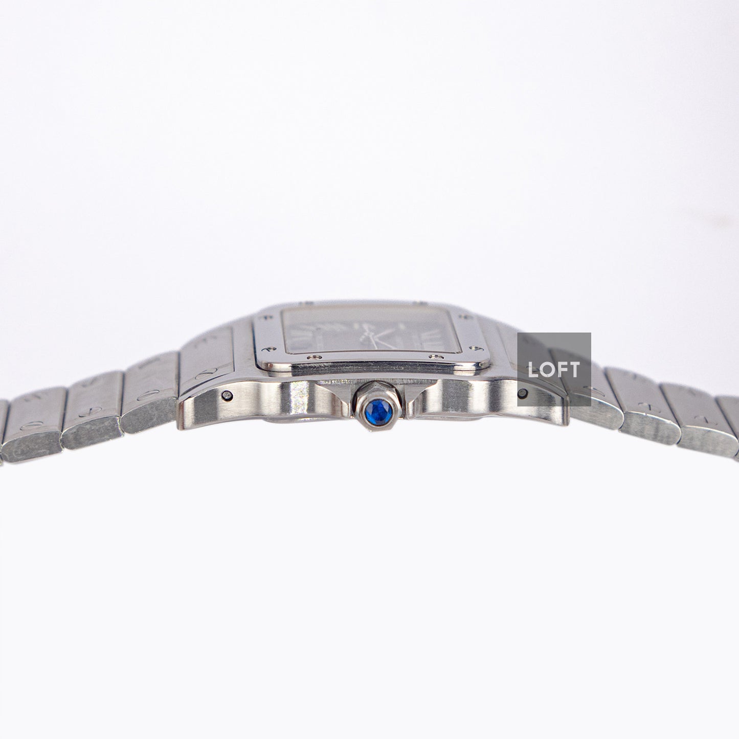 Cartier Santos Galbée Quartz Date Logo Dial 29mm