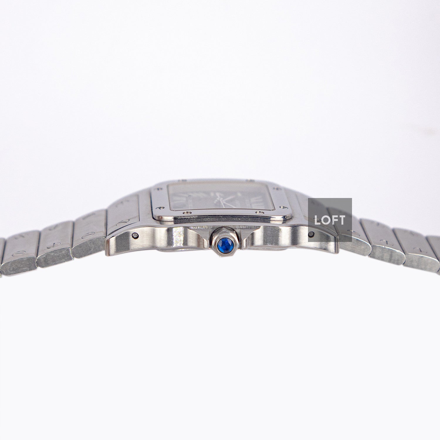 Cartier Santos Galbée Quartz Date Logo Dial 29mm