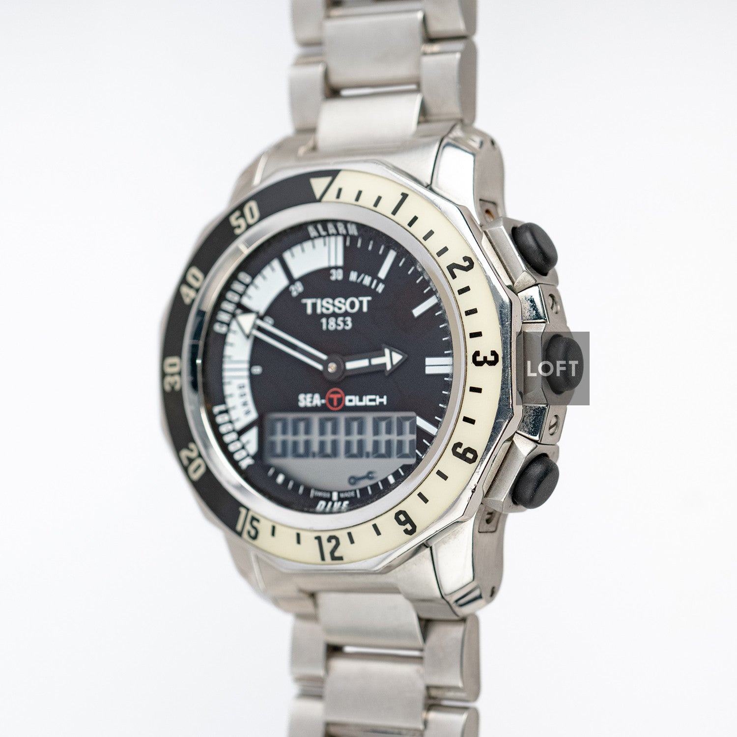 Tissot Sea-Touch Meters Black Ana-Digi 44.4mm