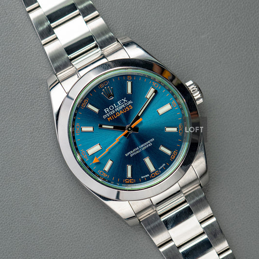 Rolex Milgauss GV Ref. 116400 Z-Blue 40mm