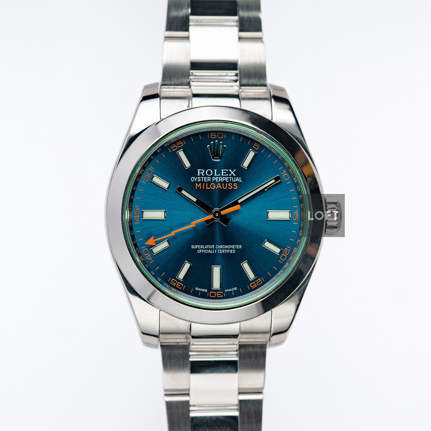 Rolex Milgauss GV Ref. 116400 Z-Blue 40mm