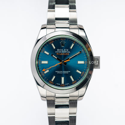 Rolex Milgauss GV Ref. 116400 Z-Blue 40mm