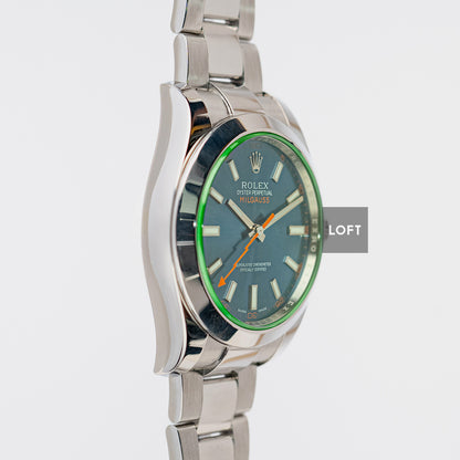 Rolex Milgauss GV Ref. 116400 Z-Blue 40mm