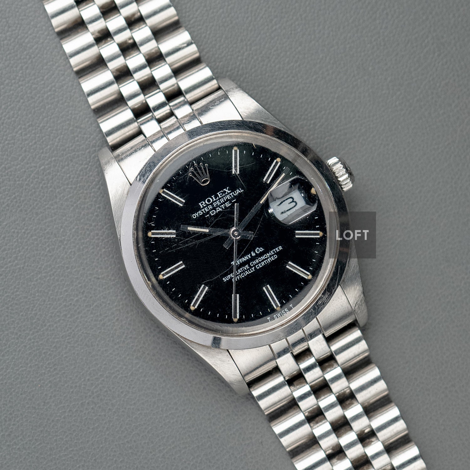Rolex Oyster Perpetual Date 15000 Tiffany & Co. 34mm – LOFT