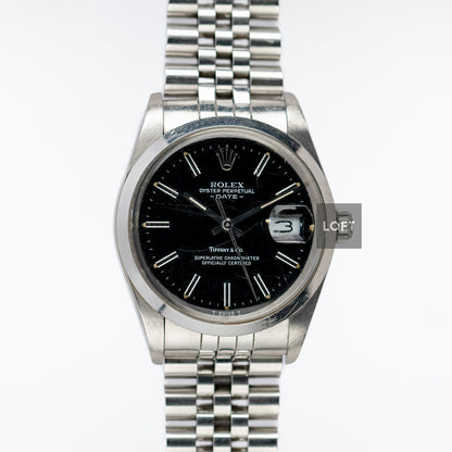 Rolex Oyster Perpetual Date 15000 Tiffany & Co. 34mm