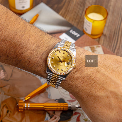 Rolex Datejust 116243 Yellow Gold Diamond 36mm