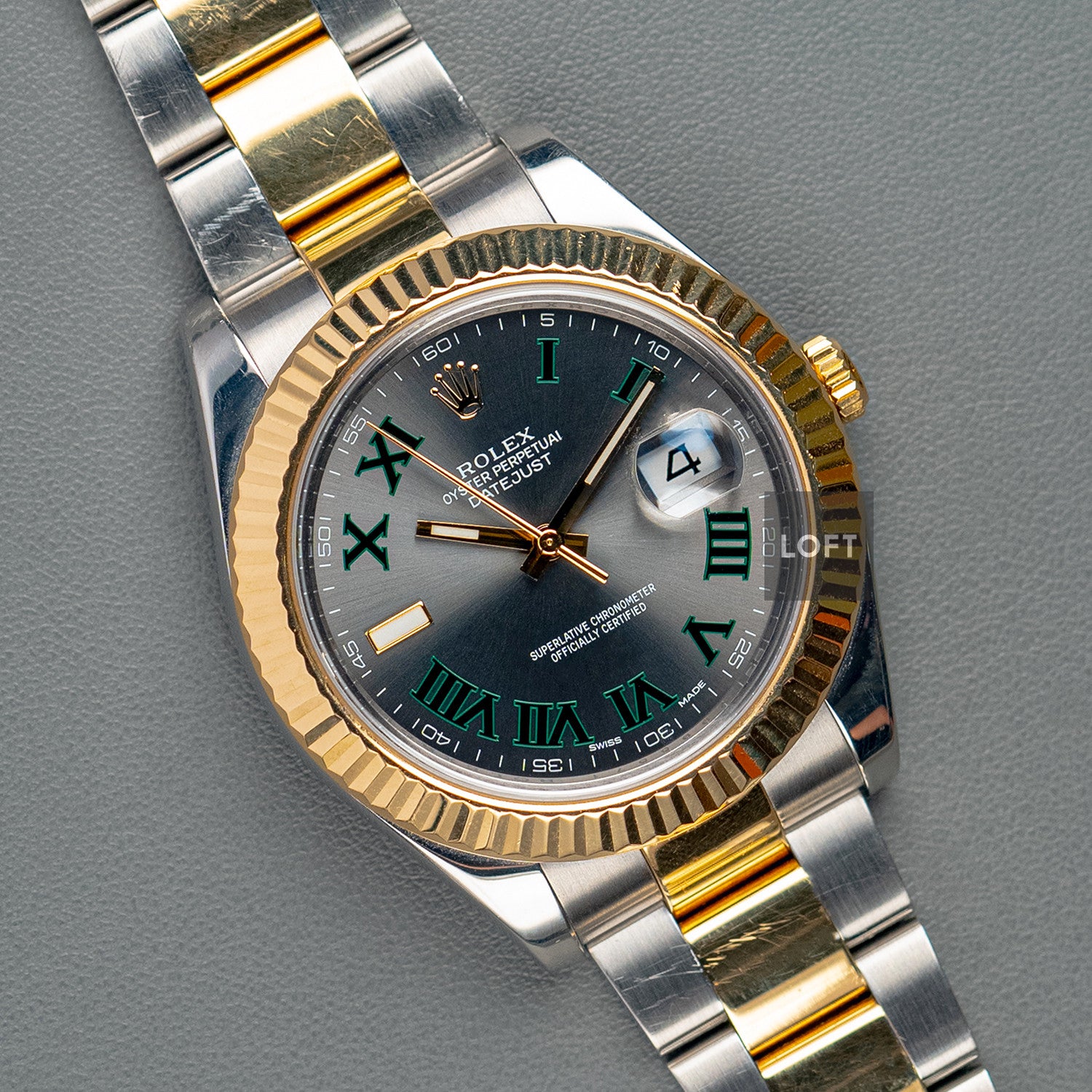 Rolex Datejust II 116333 Rolesor Slate Roman 41mm