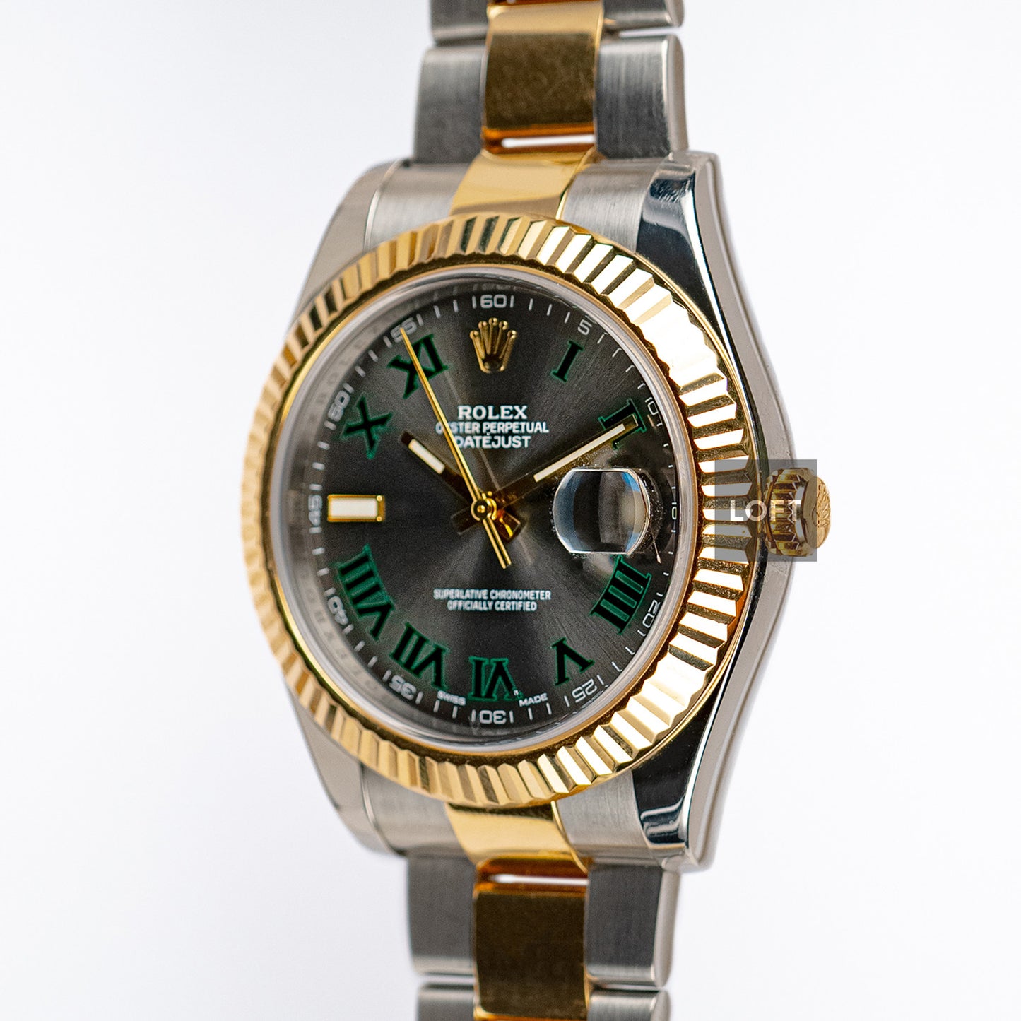 Rolex Datejust II 116333 Rolesor Slate Roman 41mm