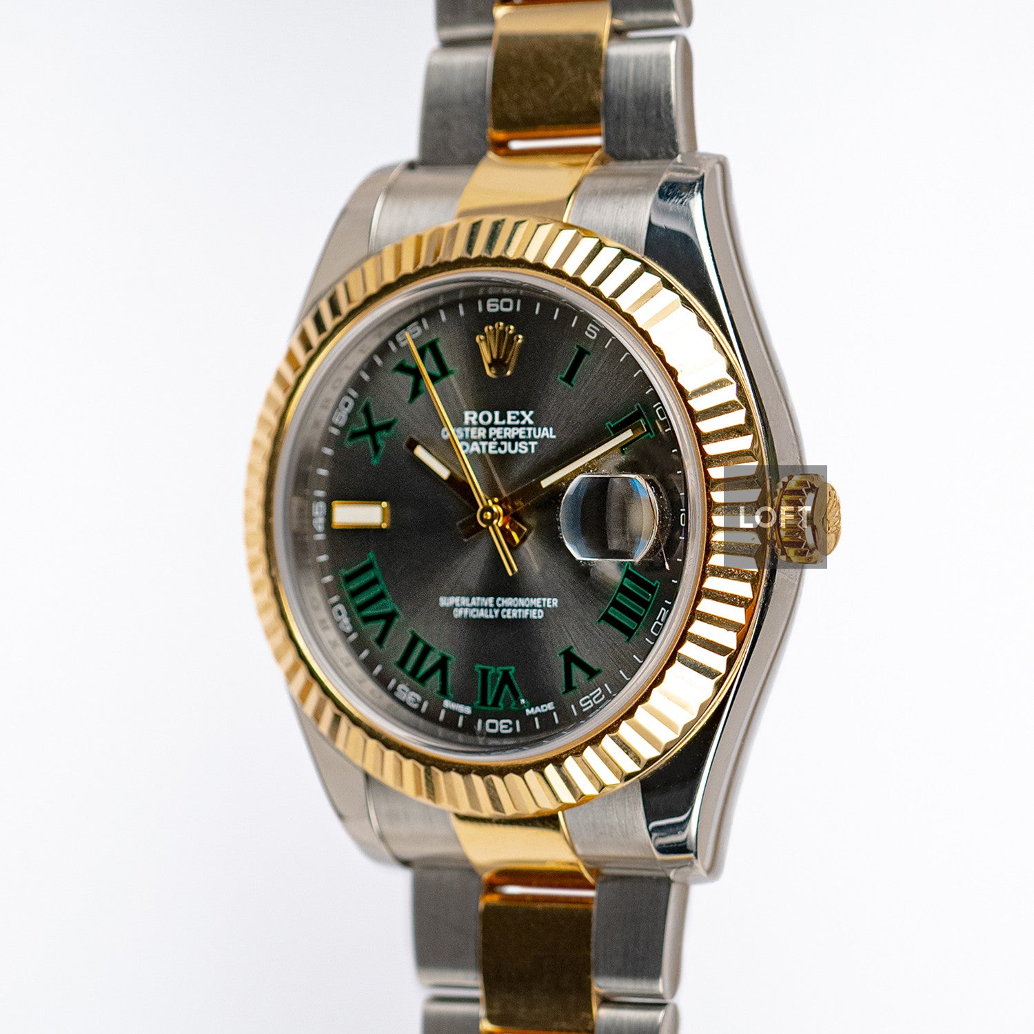Rolex Datejust II 116333 Rolesor Slate Roman 41mm