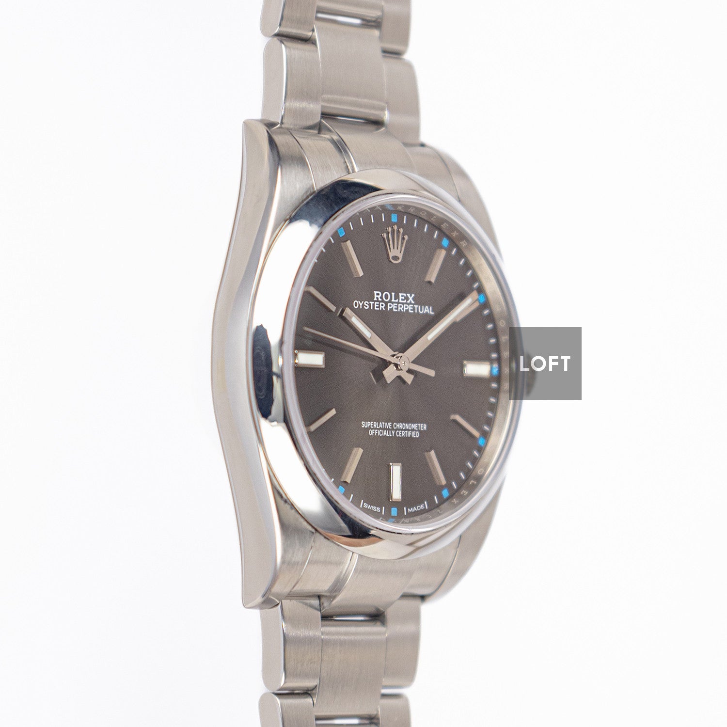 Rolex Oyster Perpetual 114300 Dark Rhodium 39mm
