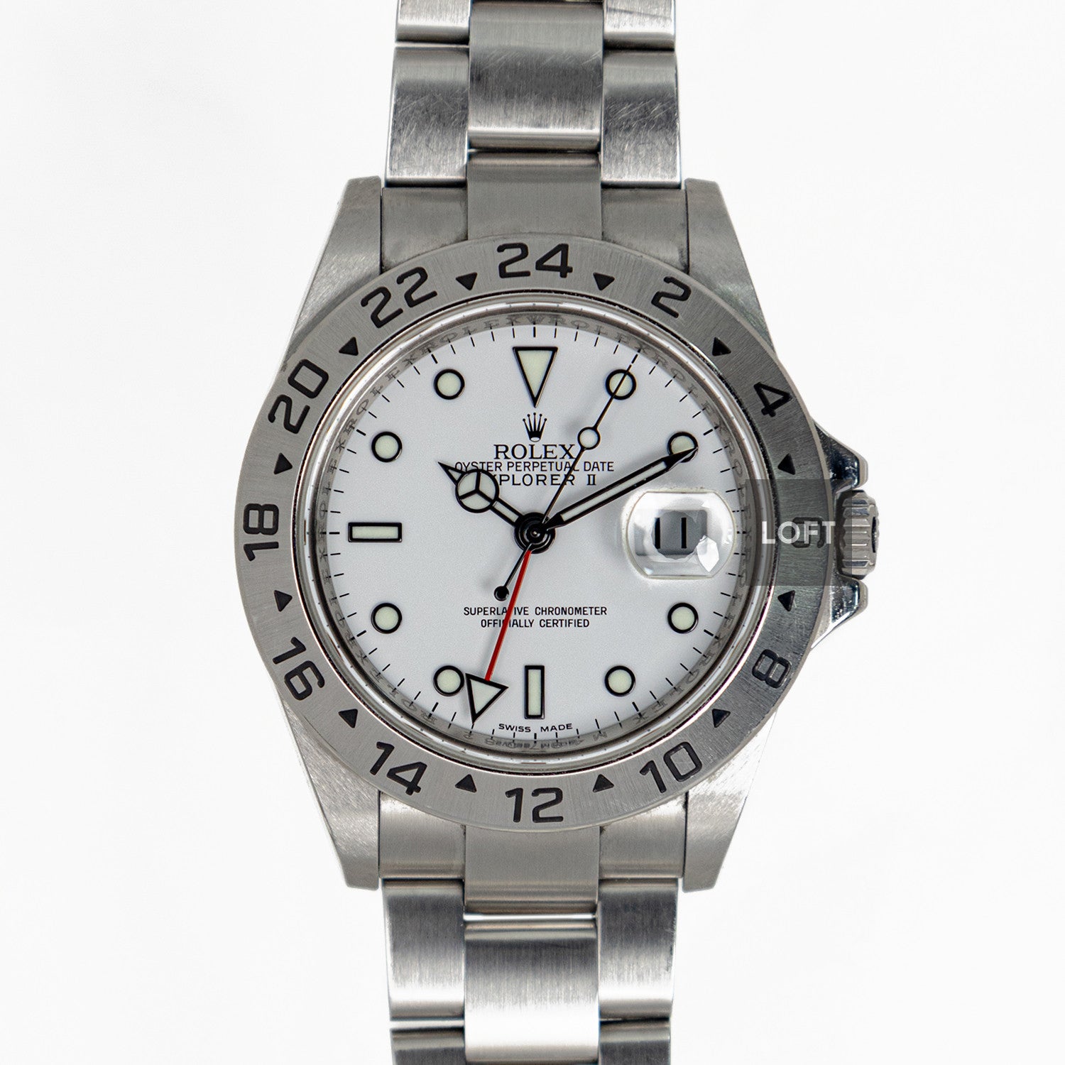 Rolex Explorer ll 16570 "Polar" Super-LumiNova 40mm