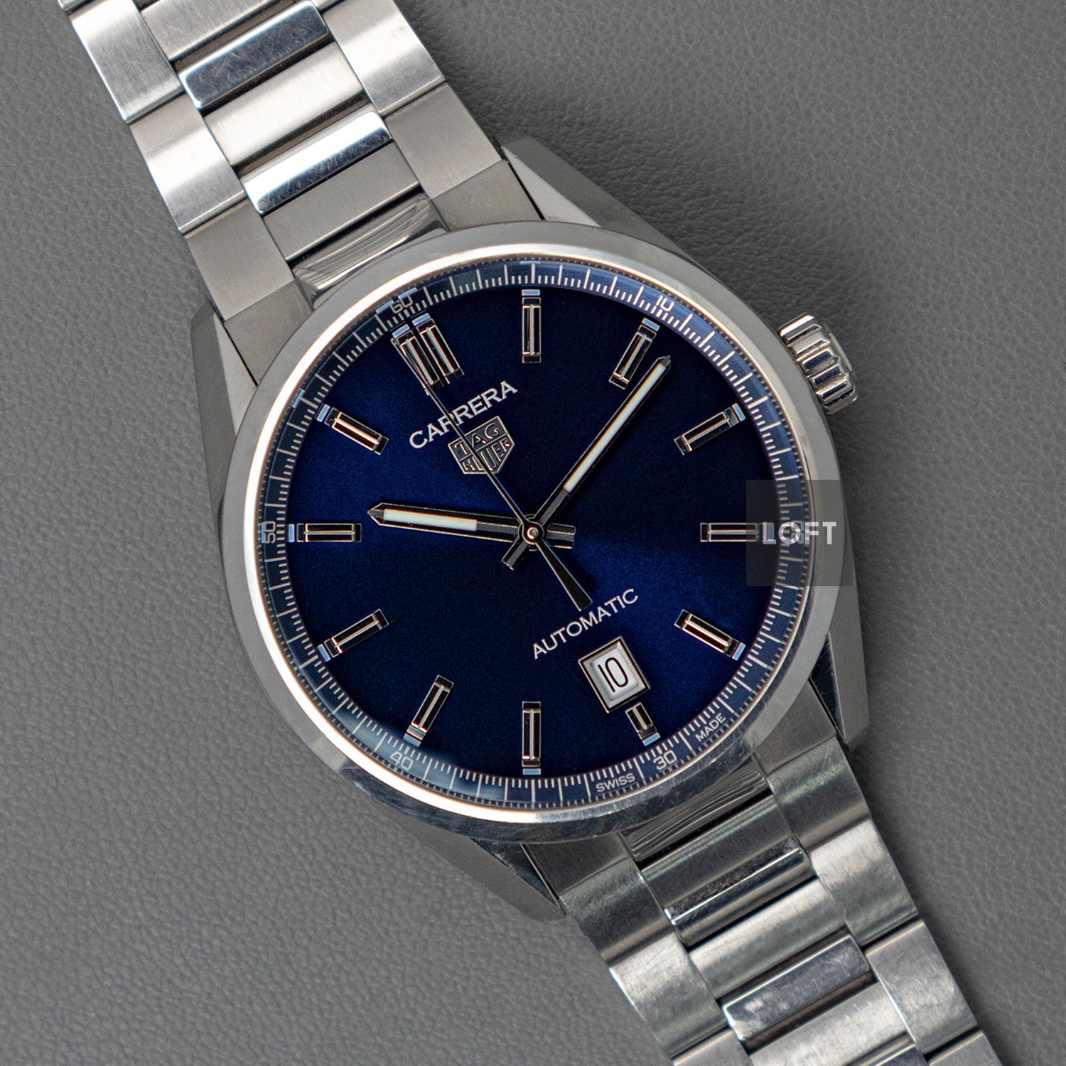 TAG Heuer Carrera Calibre 5 Automatic Blue Dial 39mm