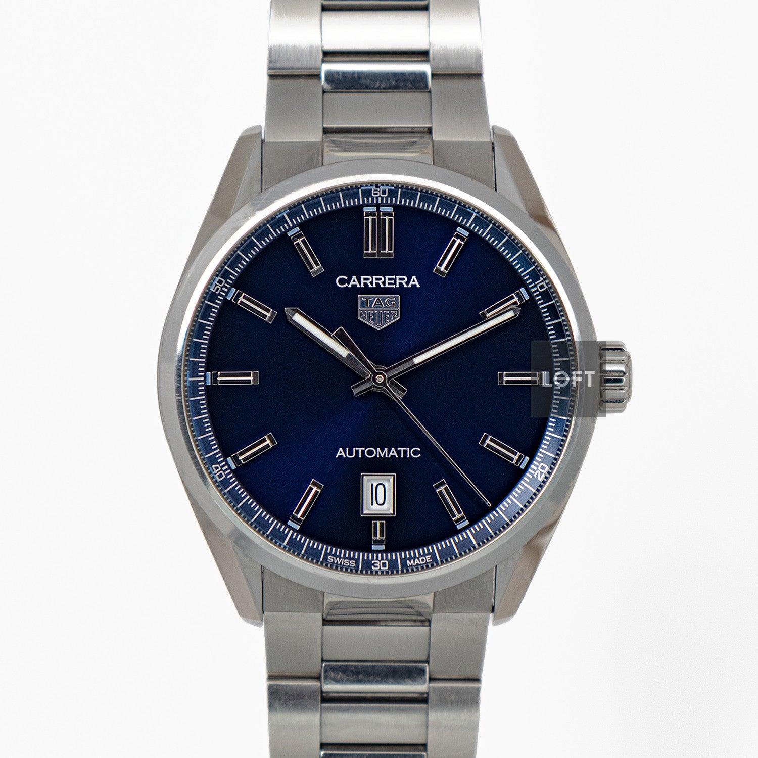 TAG Heuer Carrera Calibre 5 Automatic Blue Dial 39mm