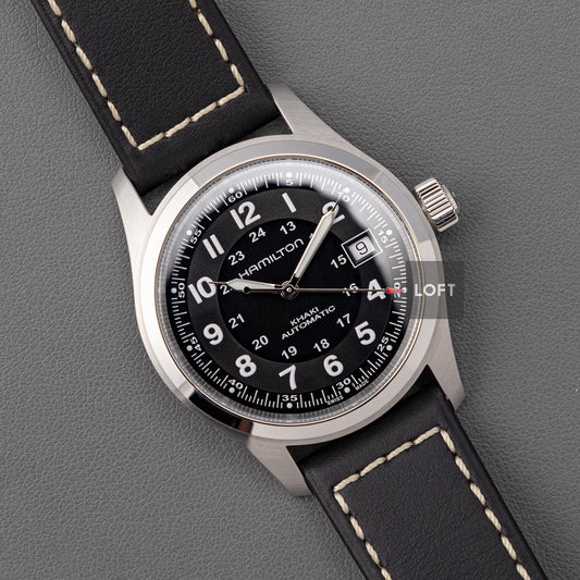 Hamilton Khaki Field Automatic Black Dial 38mm