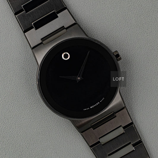 Movado Safiro 605899 Black PVD Quartz 38mm
