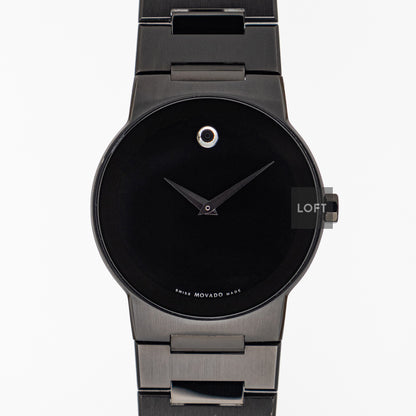 Movado Safiro 605899 Black PVD Quartz 38mm