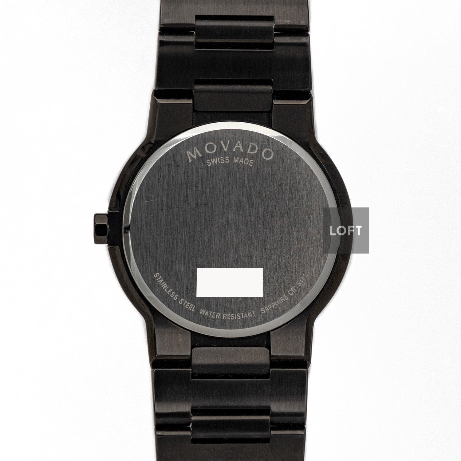 Movado Safiro 605899 Black PVD Quartz 38mm
