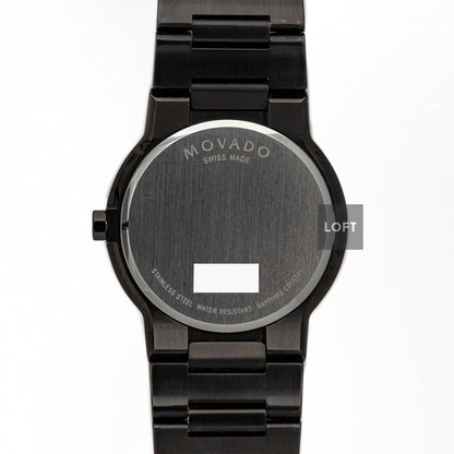 Movado Safiro 605899 Black PVD Quartz 38mm