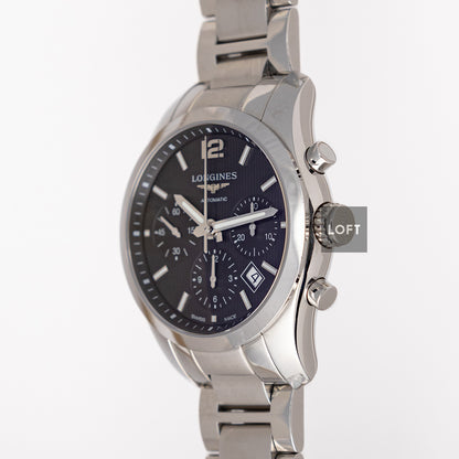 Longines Conquest Classic Chronograph Black 41mm